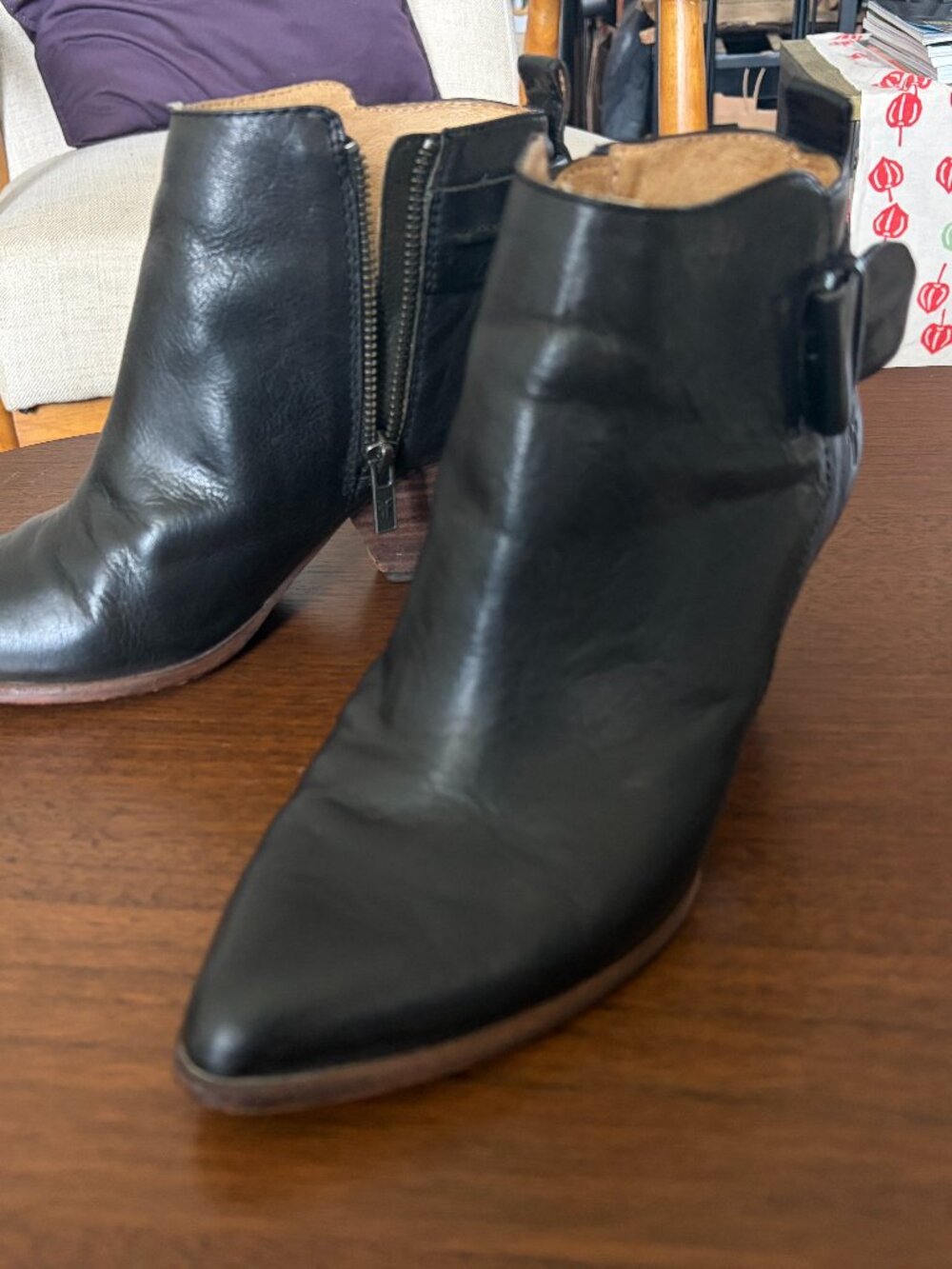 Frye Reina Belt Booties Size 7.5 M